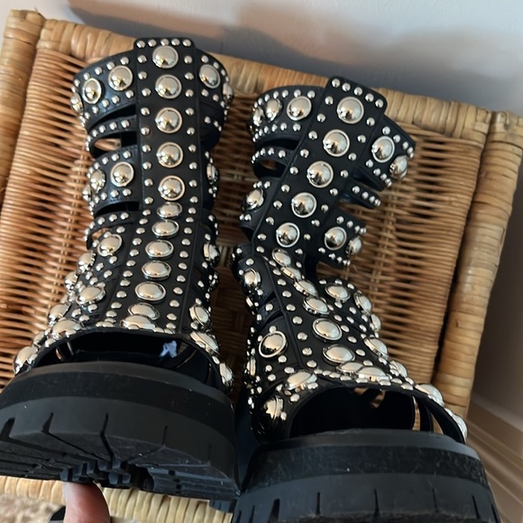 Free People Siren Studded Gladiator Sandals Size 7 NEW - Picture 13 of 14